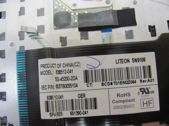 номер0953-9 клавіатура ДОНОР 6037B0055104 638512-041  для  HP Probook 430 G2 оригінал Де купити