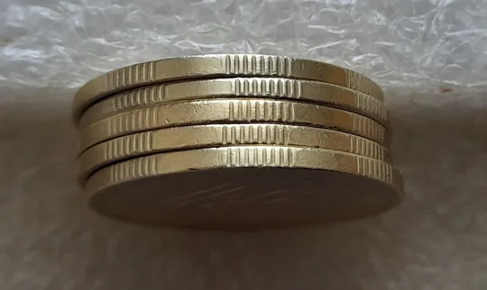 (7271) набір 50 копійок 1992 із середнім гуртом: 1ААс, 1АБс, 1АВс, 1АЕс, 1БАс - 5 монет одним лотом (50 копеек 1992) Недорого