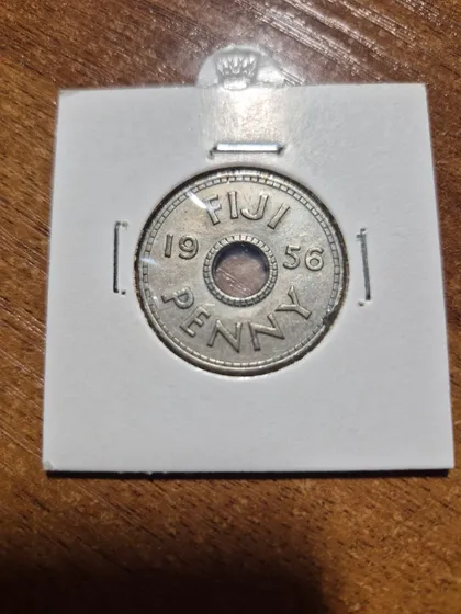 фото, Фиджи,1 пенни,1956 год