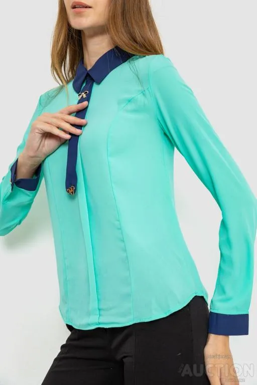 Блуза нарядная, цвет мятный, 186R101 З аукціону