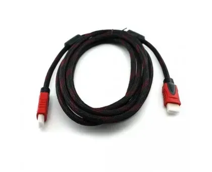 Купити Кабель штекер HDMI-штекер HDMI  3.0м  з двома фільтрами  в тканинному оплетенні