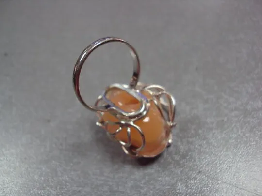 Кольцо сердолик листочки листья авторская работа серебро 925 проба Украина 14,53 г 18 р №11915 Характеристики