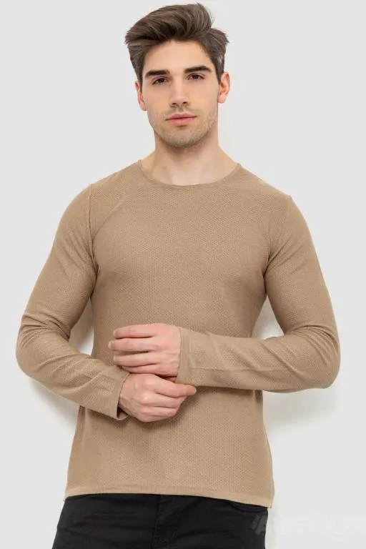 Свитер мужской, цвет бежевый, 214R3007 Ціна