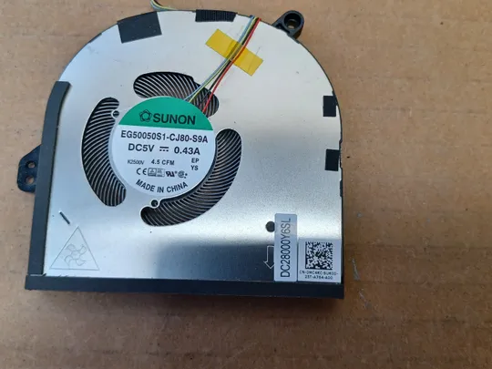 номер1053-7 Вентилятор кулер FAN DC28000Y6SL DC28000Y6DL 0MC4KC  для Dell XPS 15 9520 Precision 5570 оригінал З аукціону
