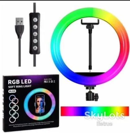 фото, Кільцева селфі RGB лампа Ring Fill Light HX-260 26 см