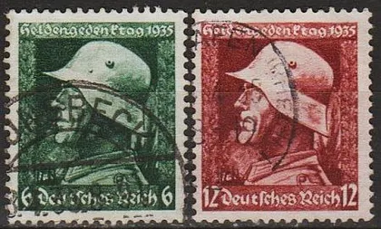 фото, 1935 - Рейх - Пам'яті героїв Mi.569-70 _4.0 €