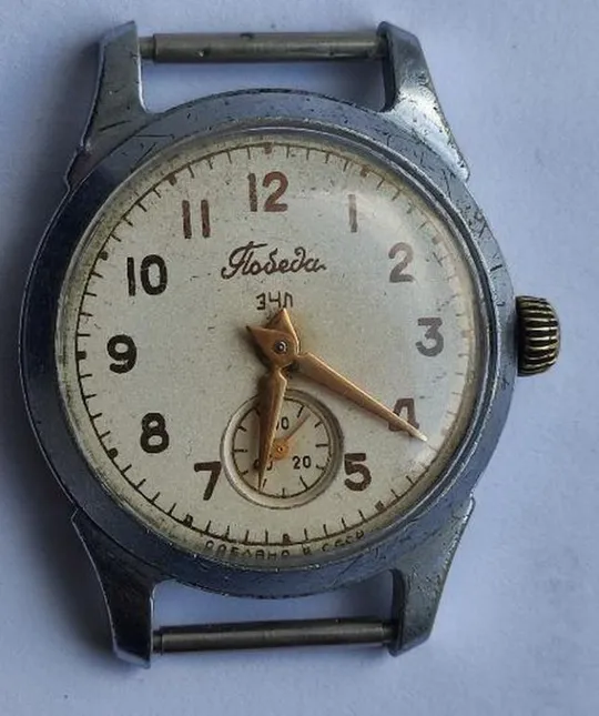 Часы наручные винтажные Победа в рабочем состоянии 1960 гг  knf242 З аукціону