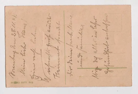 Купити ЗИМОВИЙ СЮЖЕТ З ПТАШКОЮ =  до 1943 р. = HACO ELITE 6572 = іноземна листівка = п/п