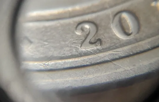 (6854) 1 гривня 2012 гарні розколи на аверсі (1 гривна 2012 брак) Ціна