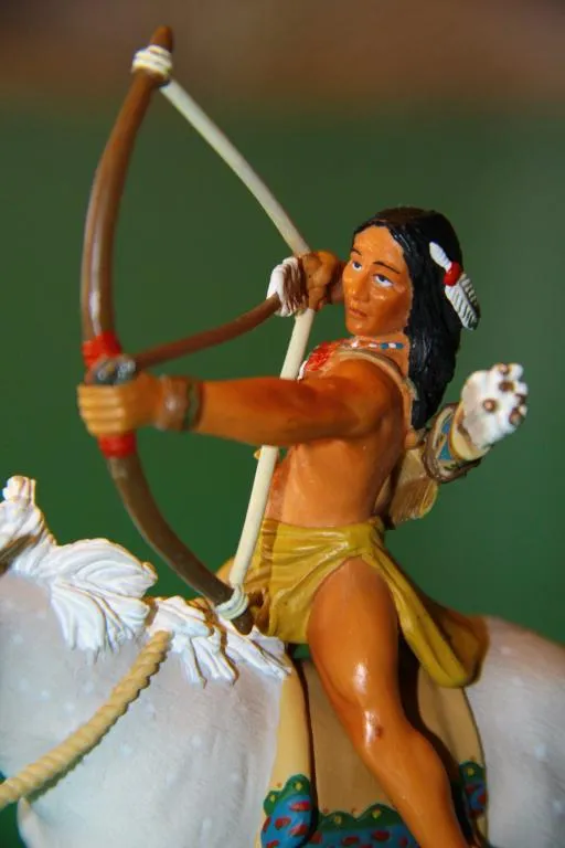 Купити ІНДІАНЕЦЬ СІУ З ЛУКОМ на коні индеец SCHLEICH 90-100мм ФРГ ФРН ЛЮКС !!