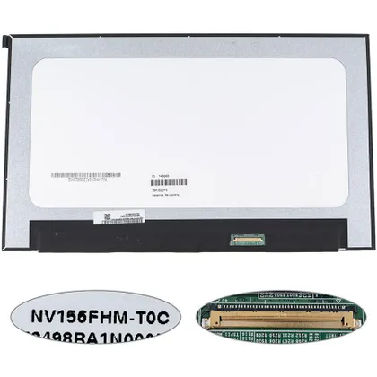 фото, Матриця 15.6" NV156FHM-T0C touch (1920*1080, 40pin(eDP, IPS), LED, SLIM(без доп панели), матова, роз'єм праворуч внизу) для