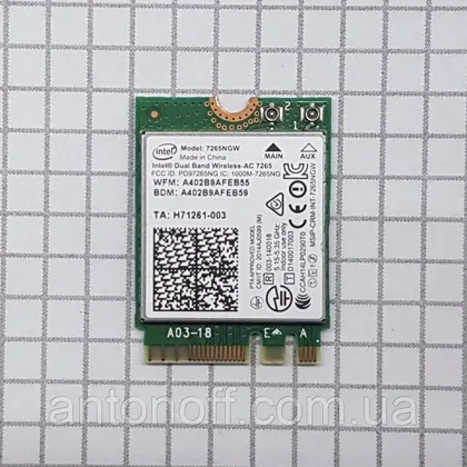 фото, Wi-Fi модуль Intel 7265NGW/Asus N552V/UX310U для ноутбука оригінал з розборки