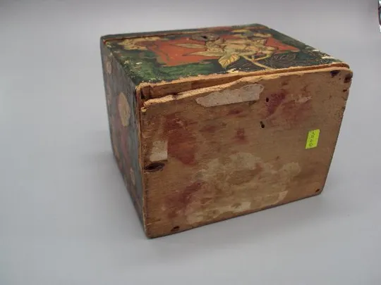 Чайница шкатулка для чая братья К и С Поповы 1900 год царизм дерево размер 10,1х12,1х9,1 см (№1549) Характеристики