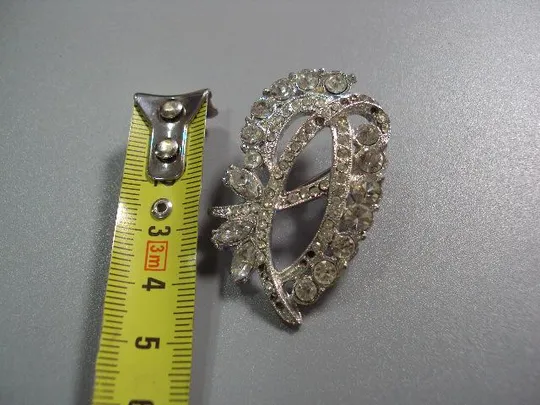 Купити брошка брошь бижутерия 4,5 см (нет несколько камушков) №10