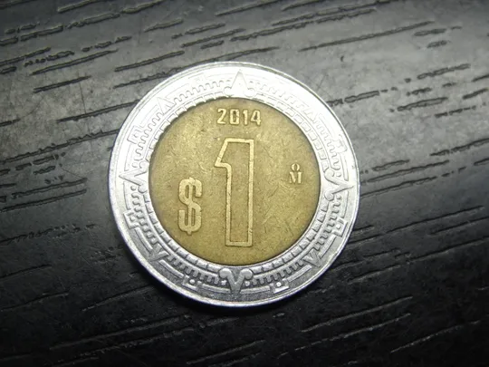 1 песо Мексика 2014 Ціна