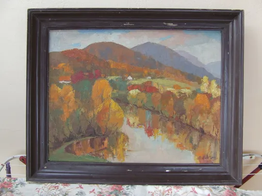 Закарпатская школа  Цбере.. В   раз.  80х70 см.     также много другого. Характеристики