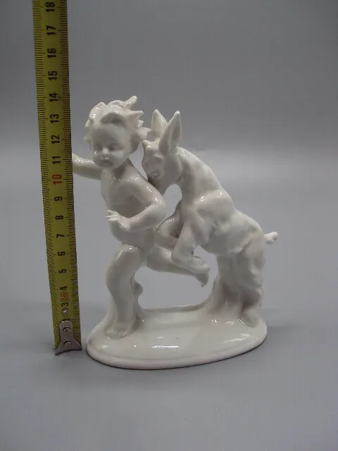 Купити Фигура фарфор Германия Carl Scheidig KG Гревенталь мальчик путти и козлик ребенок с козленком №15458