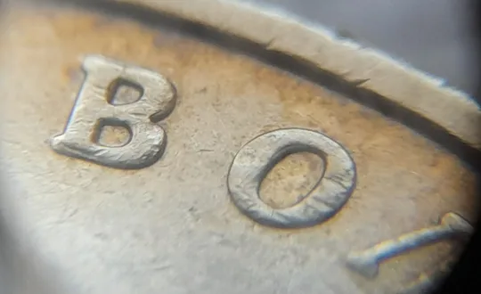 (8215) 1 гривня 2006 різновид викрошки у букві "Р" слова "ГРИВНЯ" на гурті + двійний удар на реверсі (1 гривна 2006 брак) Продаж