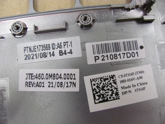840-1 Кришка панель палмрест 460.0m804.0001 0T9J4P  для  DELL Latitude 5320 оригінал Торговий майданчик