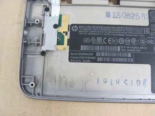 513-2 панель палмрест  6070B0824001 783215-001 для HP Elitebook 820 G1 оригінал Недорого