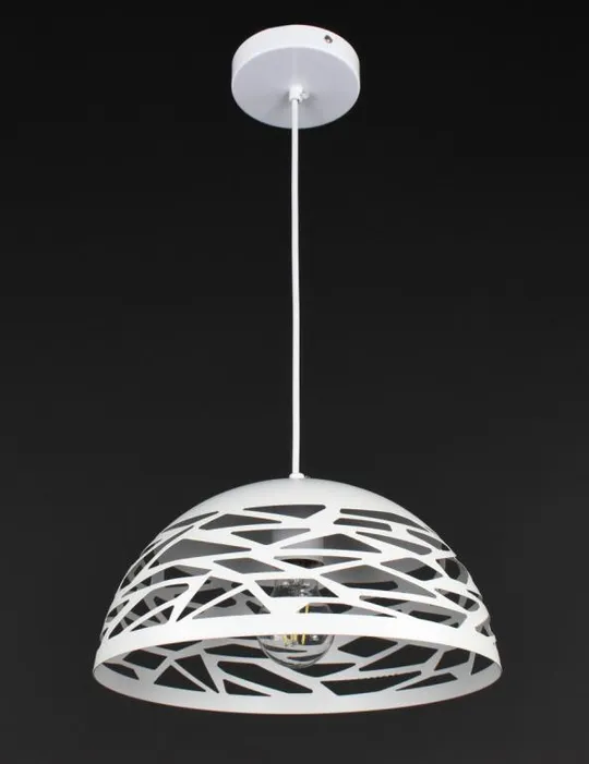 Люстра подвесная на 1 лампочку 27812 Белый 30-180х30х30 см. Ціна