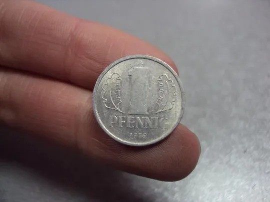 монета германия 1 пфенниг 1979 №9114 З аукціону