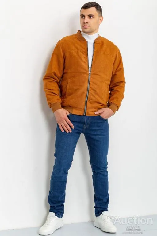 Купити Бомбер мужской, цвет терракотовый, 131R20048