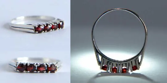 Гарнітур: кольє та каблучка, срібло, Німеччина Недорого