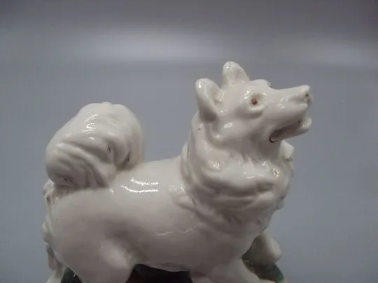 Фигура фарфор статуэтка Гжель собака лайка собачка высота 11,7 см №258 Характеристики