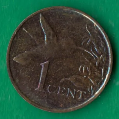 фото, 1 цент 2002 року Тринідад і Тобаго [КВ]