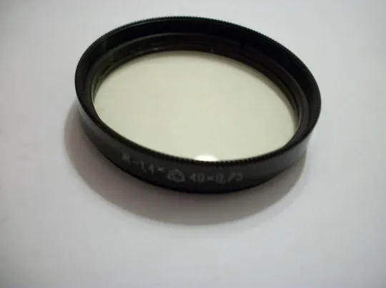 Светофильтр Ж-1,4х , 49х0.75 . СССР, как новый, для объектив Мир-1В, Юпитер-9 Ціна