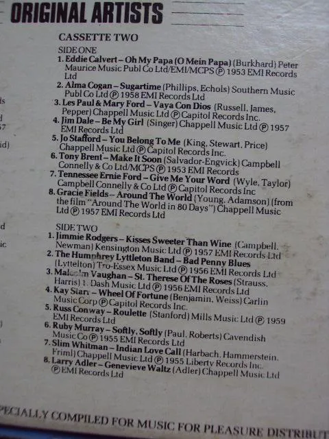 сборник кассет 3 cassette pack 50 favourites of the 50 s original artists №2528 Інтернет-аукціон