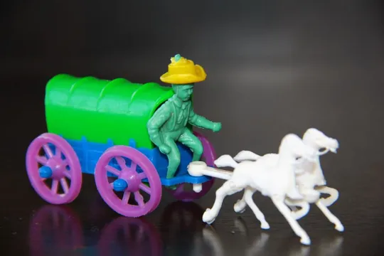 фургон кибитка повозка TEXAS с ковбоем 30-40мм ***### Ціна