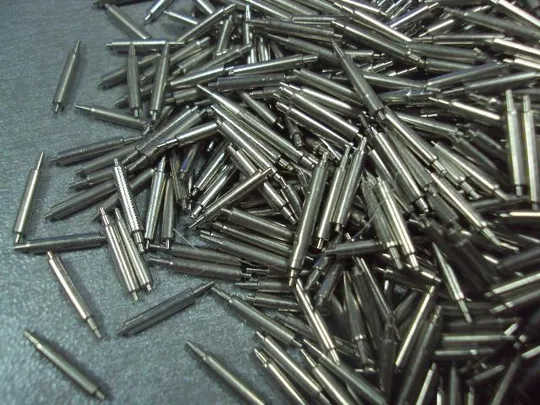 Шпилька пружинная палочка штифт для часов 9 мм (общий размер 12,5 мм) лот 2190 шт №10097 З аукціону