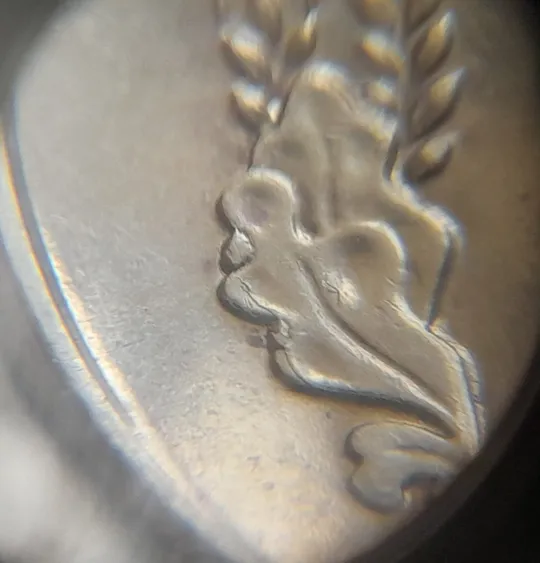 (7361) 10 копійок 2015 різновид викрошок і розколів на аверсі (10 копеек 2015 брак) З аукціону