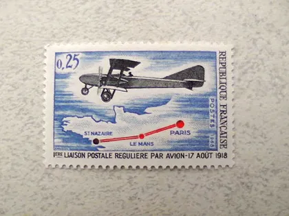 фото, Поштова марка Франція " Авіація " 1968 рік **