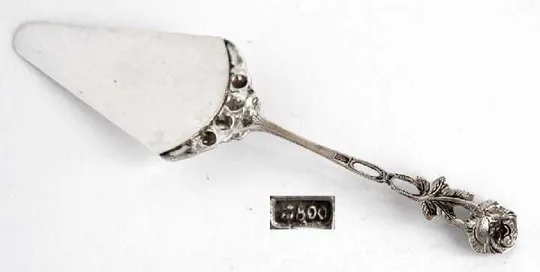 Лопатка для торта Rose срібло, 800 проба, Germany Продаж