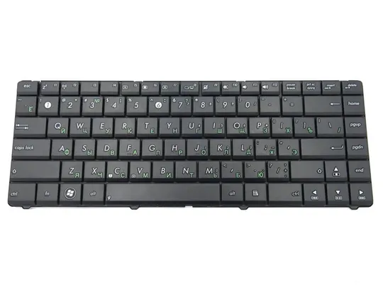 Клавиатура для ASUS X42E, X42F, X42J, X42JB, X42JE, X42JK, X42JR, X42JV, X43 ( RU Black) З аукціону