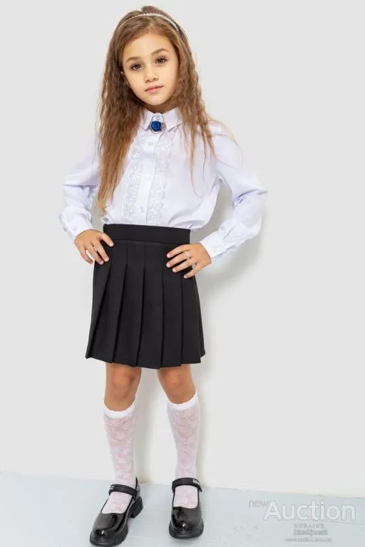 Блуза для девочек нарядная, цвет белый, 172R201-2 З аукціону