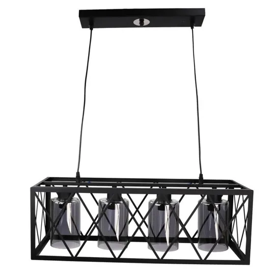 Люстра потолочная подвесная в стиле LOFT (лофт) 11535/4-gr Черный 40х25х63 см. Ціна