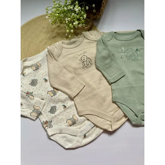 Комплект з 3-х боді на довгий рукав Ціна