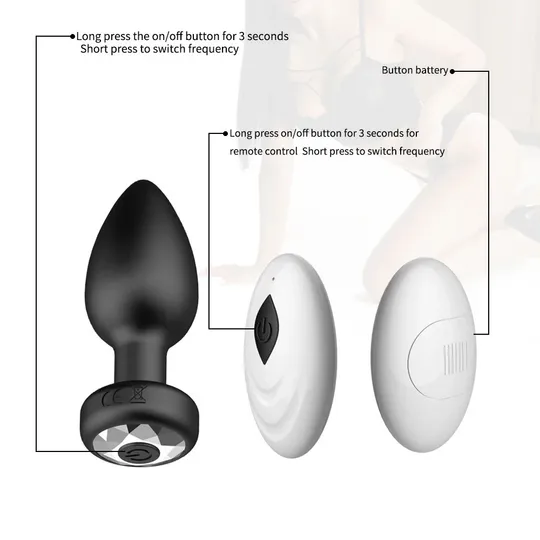 Купити Анальная пробка с пультом дистанционного управления вибратор USB