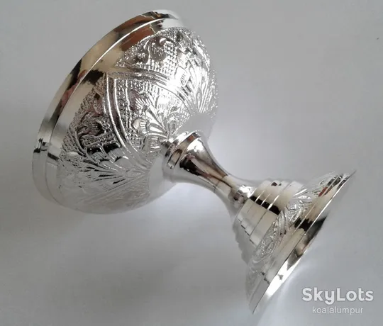 Креманки вазочки для морозива десертів 2 шт латунь посріблення India Продаж