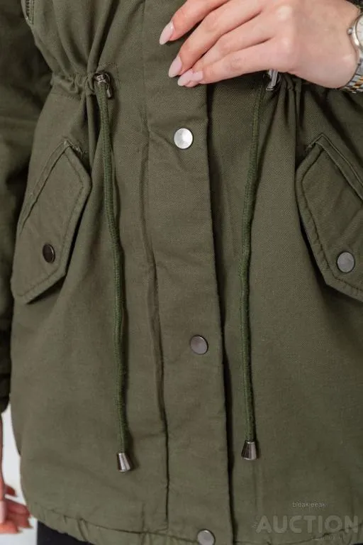 Парка женская зимняя, цвет хаки, 244R6912 Де купити