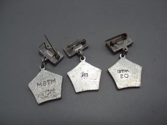 Знак Ленин 100 лет со дня рождения юбилей ссср портрет профиль подвесной лот 3 шт №17575 Продаж