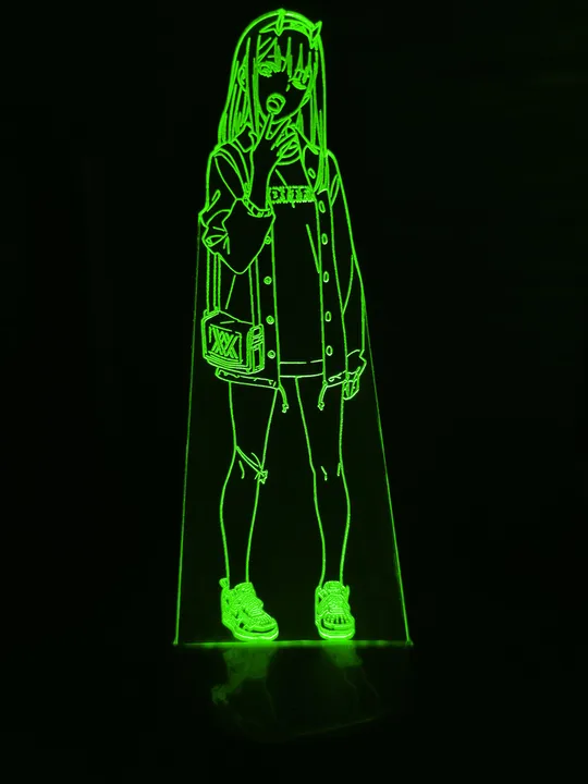 Акриловий світильник-нічник Зеро Ту 3 зелений tty-n000822 Ціна