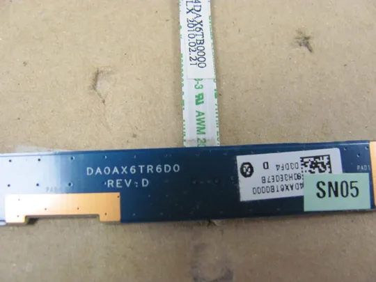 654-11 плата кнопки тачпаду DA0AX6TR6D0 для HP G72 G72-130EG G72-120EG, G72-150EF оригінал З аукціону