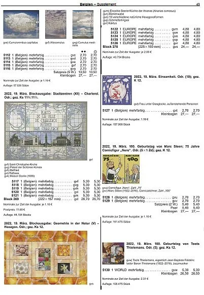 Купити 2022 - Каталог Michel - Бельгия - *.pdf