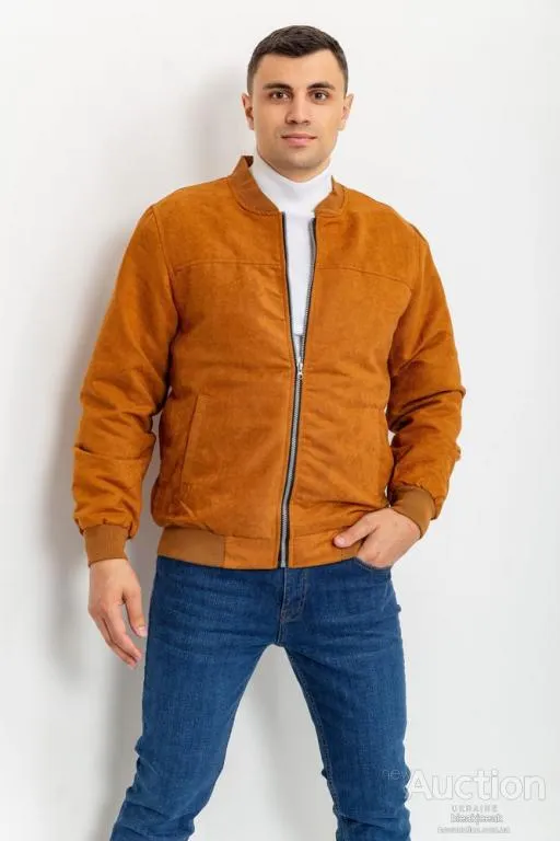 Бомбер мужской, цвет терракотовый, 131R20048 Ціна