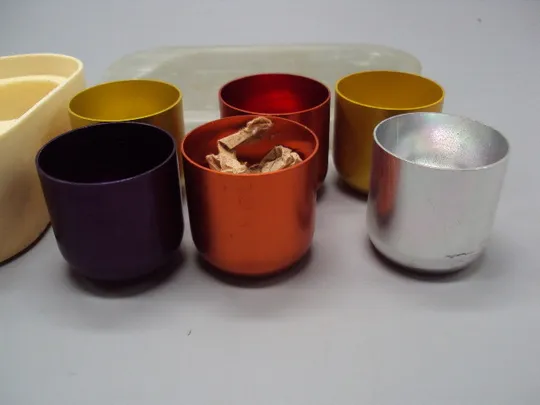 Туристический набор стаканчиков Турист ссср лот 6 шт в футляре высота 3,6 см №16039 в Україні